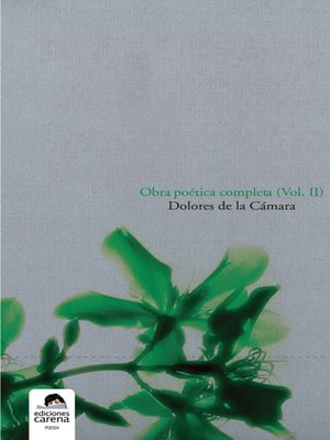cover image of Obra poética completa, Volumen 2